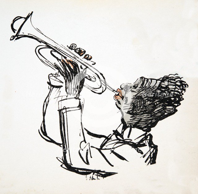Trumpet Player, from 'White Bottoms' pub. 1927.