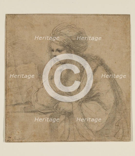 Girl Reading, 17th century. Creator: Guercino.