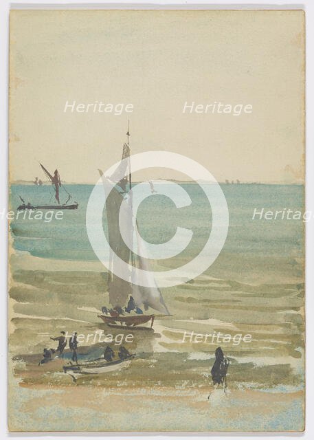 Southend - The Pleasure Yacht, 1882-1884. Creator: James Abbott McNeill Whistler.