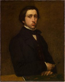 Self-portrait, 1855. Creator: Degas, Edgar (1834-1917).