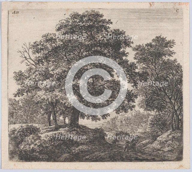 Mother and Three Children, 17th century. Creator: Anthonie Waterloo.