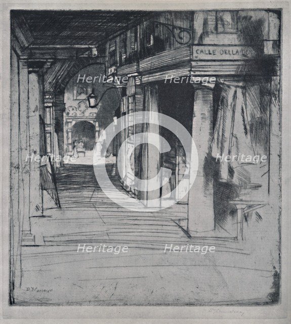 'Calle Della Donna', c1900, (1925). Creator: David Young Cameron.