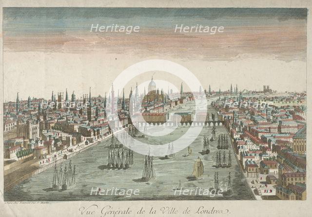 General View of London, 18th Century. Creator: Unknown.