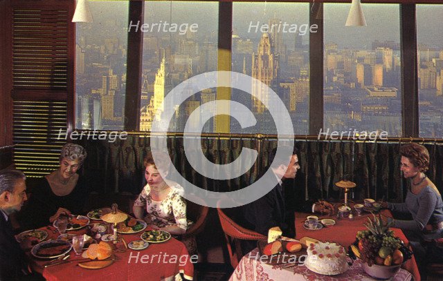 Top of the Rock restaurant, Prudential Building, Chicago, Illinois, USA, 1960. Artist: Unknown
