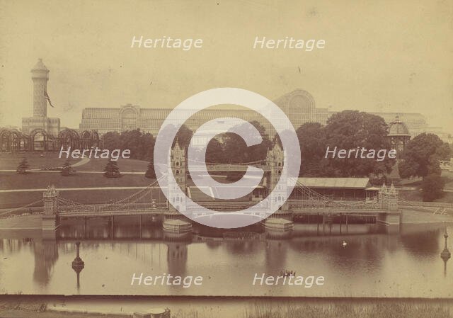 Progress of the Crystal Palace at Sydenham, 1854. Creator: Philip Henry Delamotte.