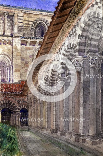 Cathedral Cloister at Le Puy, 1929. Creator: Cass Gilbert.