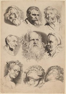 Nine Heads. Creator: Paulus Pontius.