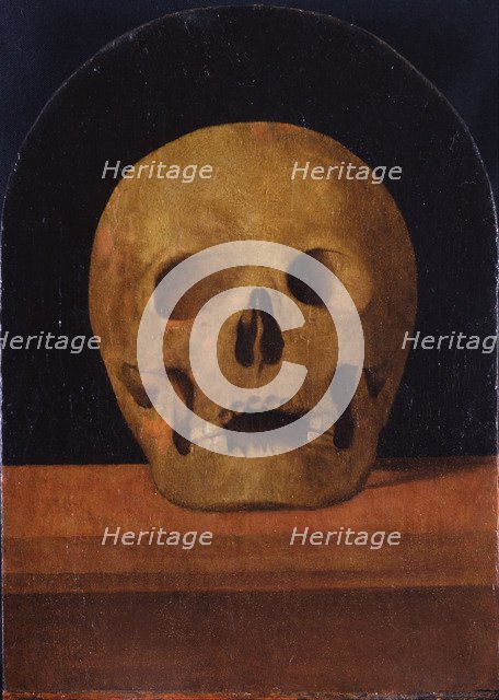 Memento mori. The back side of the triptych, 1500. Artist: Albertinelli, Mariotto (1474-1515)