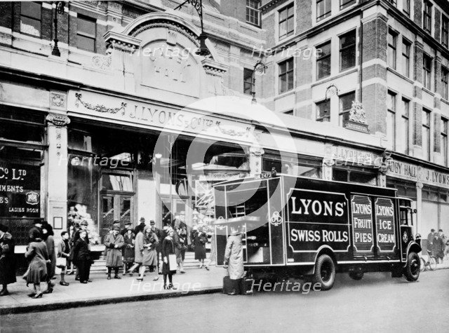 The entrance to Cadby Hall, West Kensington, London. Artist: Unknown