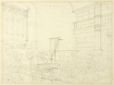 Study for Court of Exchequer, from Microcosm of London, c. 1808. Creator: Augustus Charles Pugin.