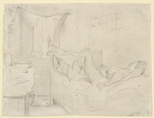 Attendant que le linge sèche! Cologne, 1858. Creator: James Abbott McNeill Whistler.