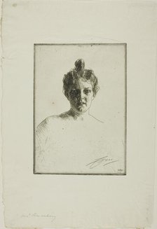 Mrs. Runeberg, 1900. Creator: Anders Leonard Zorn.