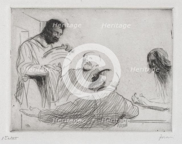 Avant le repas à Emmaus. Creator: Jean Louis Forain (French, 1852-1931).