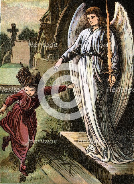 The Red Shoes, fairy story by Hans Christian Andersen, c1880. Artist: Unknown