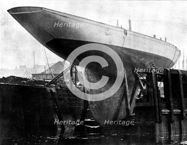 Lord Dunraven's new yacht, "Valkyrie III,", 1895. Creator: G. West and Son.