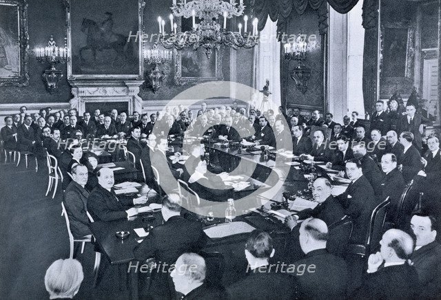 The St James's Palace Conference, London, 19th March 1936. Artist: Unknown