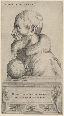 Self-Portrait, 1548. Creator: Augustin Hirschvogel.
