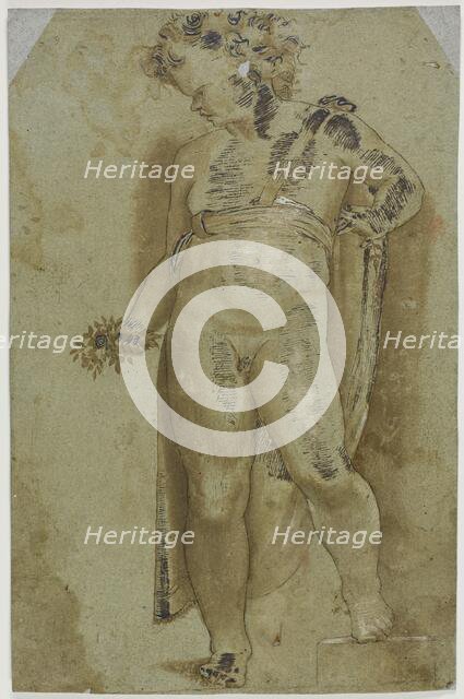 Putto Holding Flowers, n.d. Creator: Unknown.