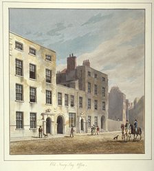 The Old Navy Pay Office, Old Broad Street, City of London, 1811.                                     Artist: George Sidney Shepherd