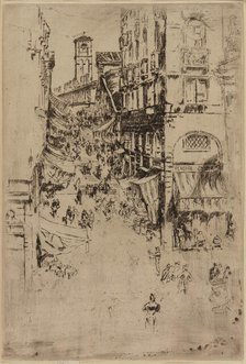 The Rialto, 1879-1880. Creator: James Abbott McNeill Whistler.
