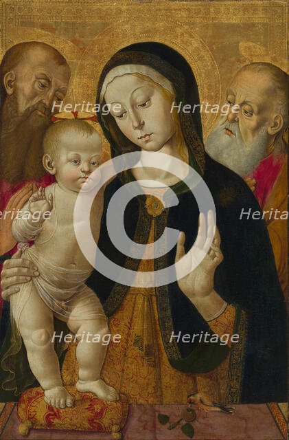Madonna and Child with Two Hermit Saints, early 1480s. Creator: Bernardino Fungai.