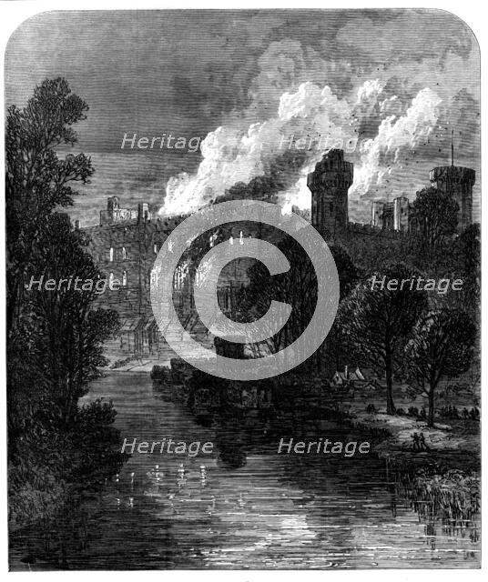 The Burning of Warwick Castle, 1871. Creator: Unknown.