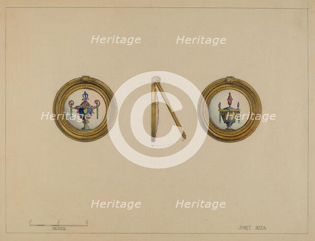 Drawer Pull, c. 1936. Creator: Janet Riza.