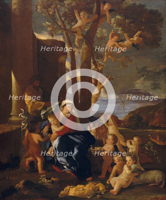 The Holy Family with Saint John the Baptist, ca. 1627. Creator: Nicolas Poussin.