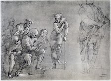 Pythagoras (580-500 BC), drawing for the 'School of Athens', 16th century.Artist: Raphael