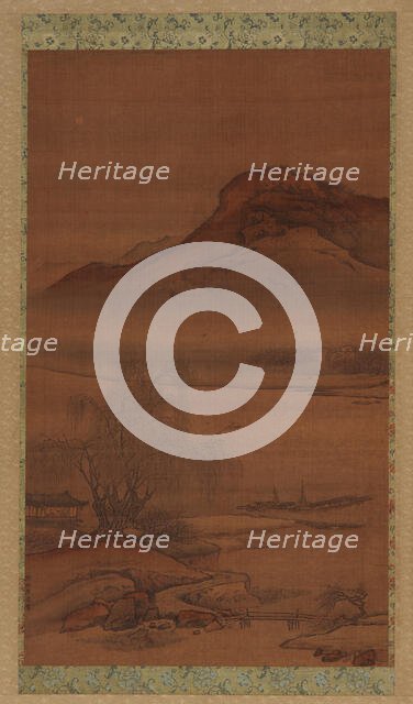 Boats Moored on the Nighttime River, Qing dynasty, 18th century. Creator: Unknown.