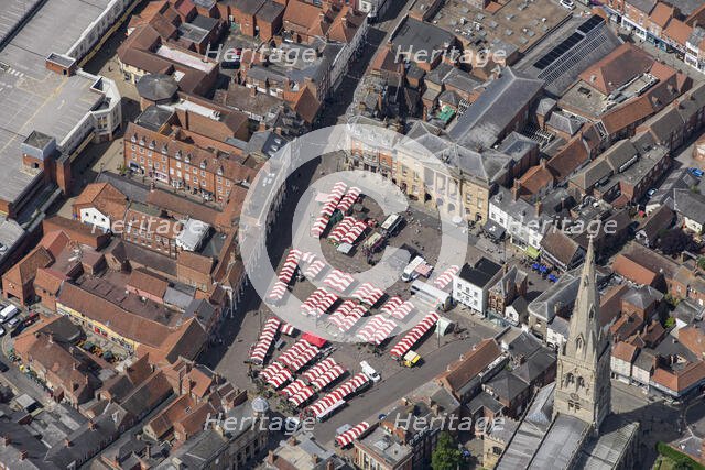Newark-on-Trent Market Place and Town Hall, part of the High Street Heritage Action Zone, Nottingham Creator: Damian Grady.