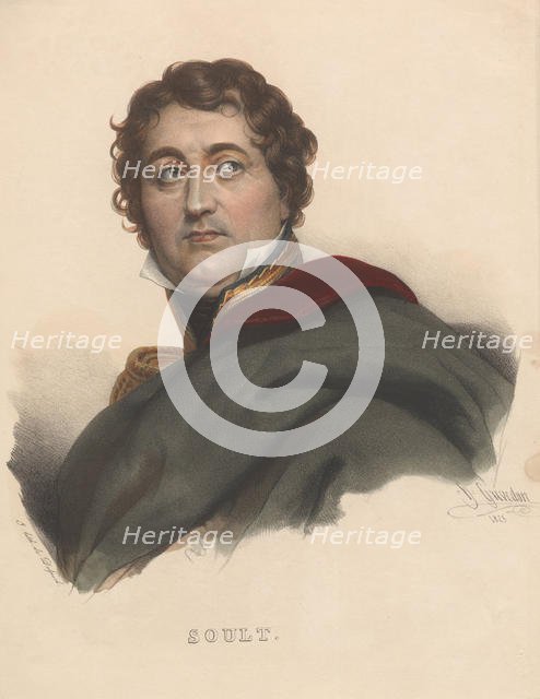 Marshal General Nicolas Jean-de-Dieu Soult, 1835. Artist: Anonymous  