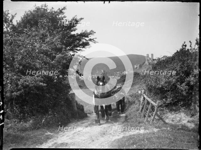 Sandy Hill Lane, Corfe Castle, Purbeck, Dorset, 1927. Creator: Katherine Jean Macfee.
