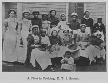 A Class in Cooking, E. T. I. School, 1903. Creator: Unknown.