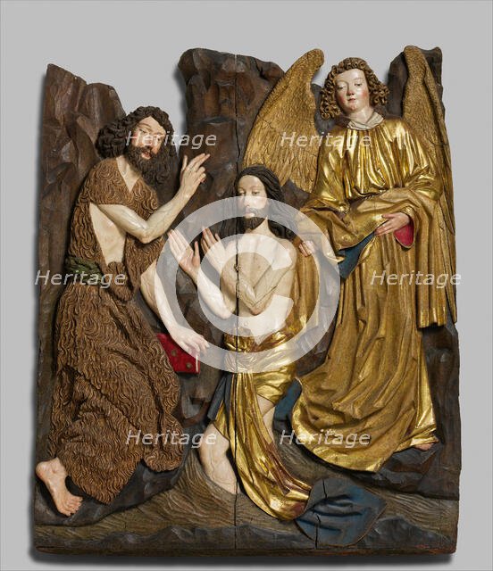 Baptism of Christ, German, ca. 1480-1490. Creator: Unknown.