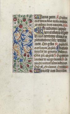 Book of Hours (Use of Rouen): fol. 69v, c. 1470. Creator: Master of the Geneva Latini (French, active Rouen, 1460-80).