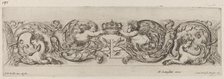 Ornamental Frieze with Letter L (Louis XIV), probably 1648. Creator: Stefano della Bella.