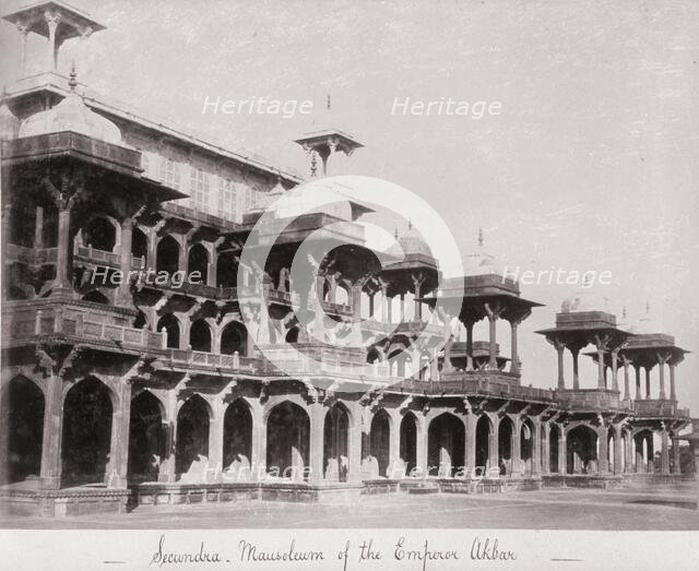 Secundra, Mausoleum of the Emperor Akbar, Late 1860s. Creator: Samuel Bourne.