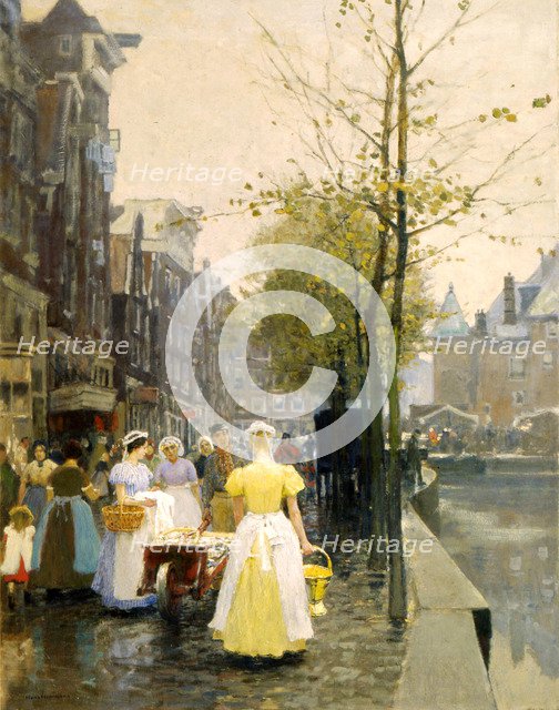 'An October Morning in Amsterdam', c1895. Artist: Hans Hermann