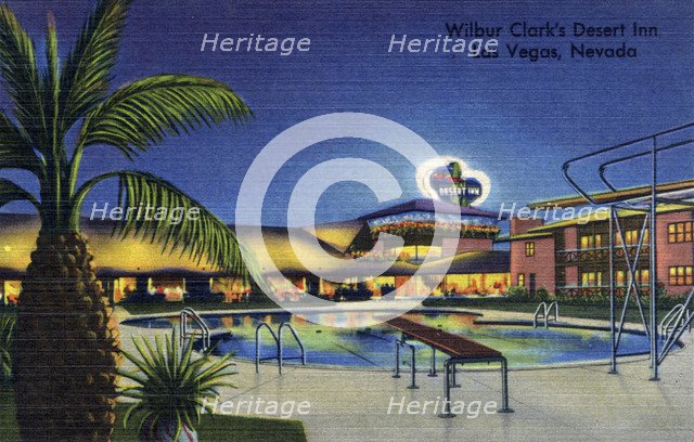 'Wilbur Clark's Desert Inn, Las Vegas, Nevada', postcard, 1951. Artist: Unknown
