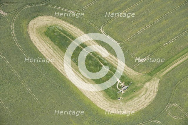West Kennet Long Barrow, a Neolithic chambered burial mound, Wiltshire, 2023. Creator: Robyn Andrews.