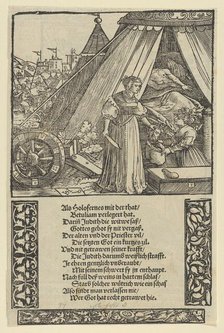 Judith with the Head of Holophernes, from Das Büchle Memorial, 1533. Creator: Hans Schäufelein the Elder.