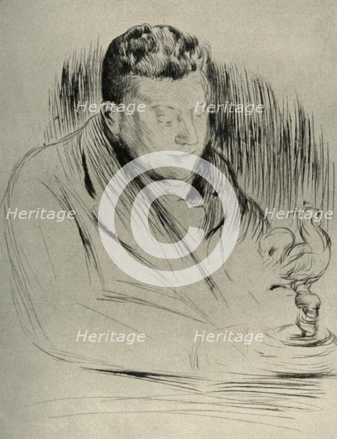 Portrait of the sculptor Alfred Gilbert, 1908. Creator: Unknown.