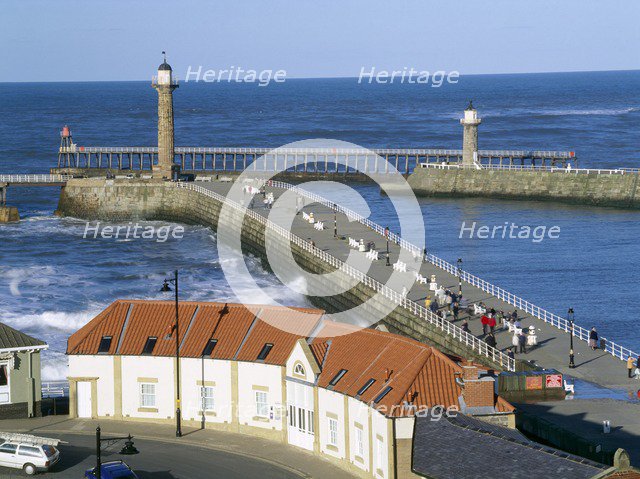 Harbour entrance, Whitby, North Yorkshire, 2010. Artist: Mike Kipling.