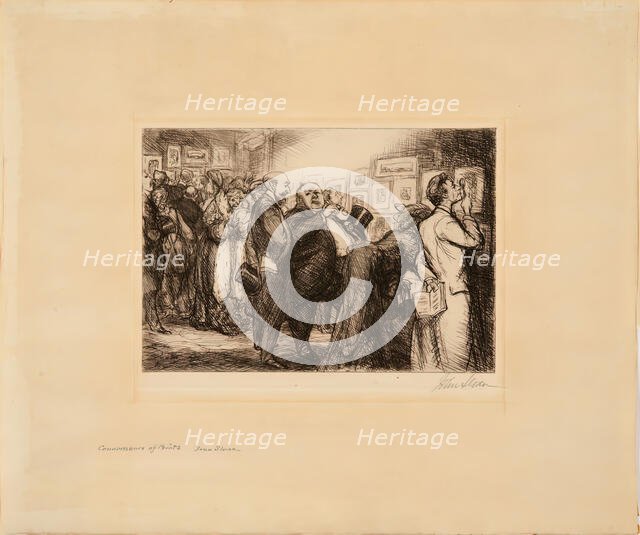 Connoisseur Of Prints, 1905. Creator: John Sloan.