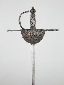 Cup-Hilted Rapier, Italy, 1670/90. Creator: Unknown.