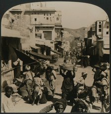 'Truly Oriental - a street in the ancient city of Ajmere, India, 1907. Artist: Unknown.