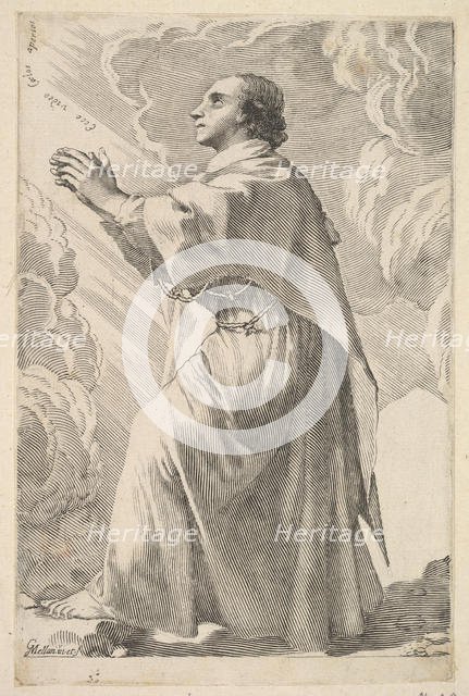 A Young Saint in Prayer. Creator: Claude Mellan.