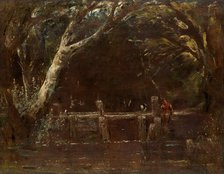Landscape (The Lock), 1820/25. Creator: John Constable.