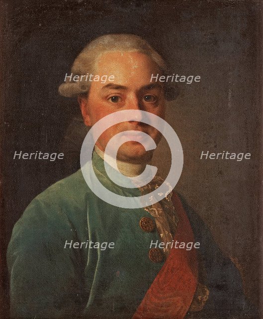 Portrait of the Count Ivan Ivanovich Shuvalov (1727-1797), 1776. Artist: Roslin, Alexander (1718-1793)